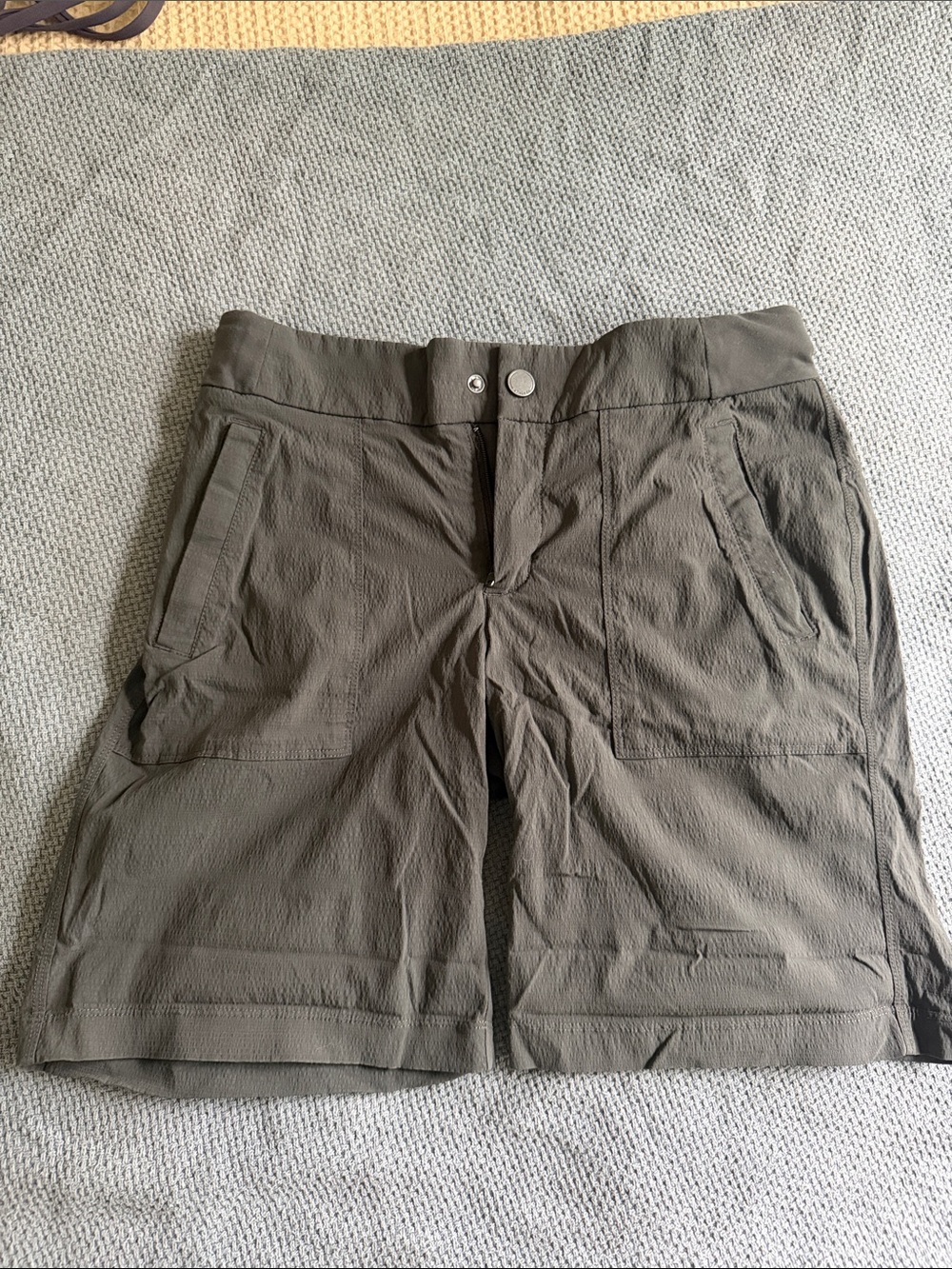 Athleta Olive Utility Bermuda Shorts
